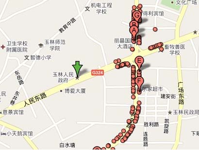 玉林市环东路成衣批发市场